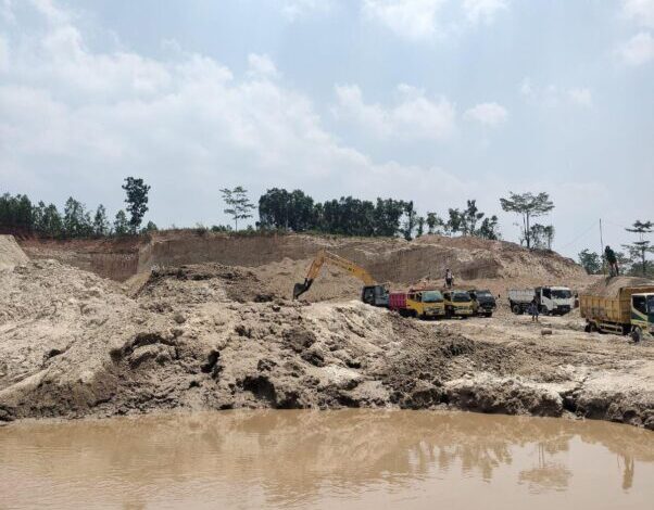 Lokasi tambang ilegal yang ditindak Subdit IV Tipiter Ditreskrimsus Polda Banten. (DARI KEPOLISIAN UNTUK BANTEN RAYA)