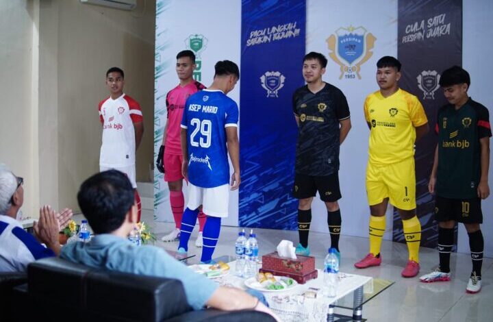 Persipan Pandeglang mengenalkan jersey yang akan dikenakan selama kompetisi liga 3 nasional regional Banten