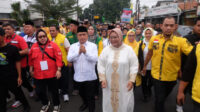 Doni Serang Ratu Ria dan Subadri Berjalan Kaki Saat Daftar ke KPU KOta Serang 1