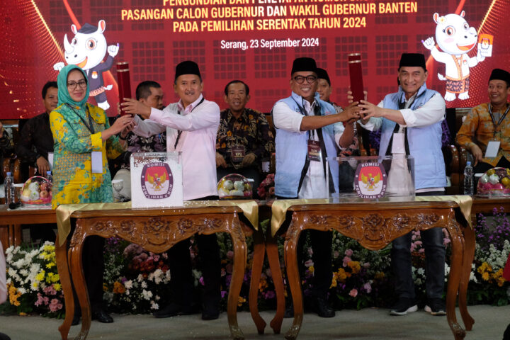 Doni Serang Detik Detik Pengundian No Urut Gubernur dan Wakil Gubernur Banten 1