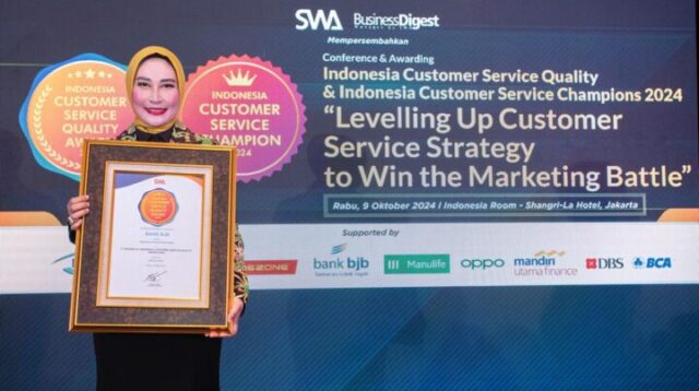 Konsisten Menjaga Pelayanan Kepada Nasabah, Bank bjb Raih Penghargaan Indonesia Customer Service Quality Award 2024