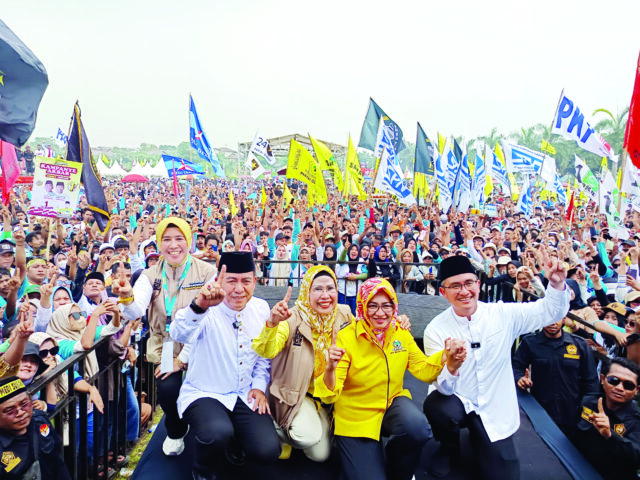 Selawat Asyghil Menggema di Kampanye Andika-Nanang