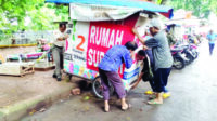 154 PKL Digusur ke Stadion Maulana Yusuf Serang