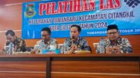 Camat Citangkil Ikhlasinufus memberikan sambutan dalam acara pembukaan pelatihan, 10 Oktober 2024.