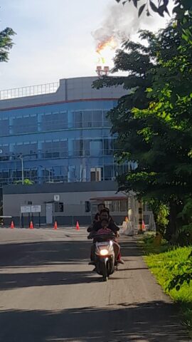 Lotte Perpanjang Pembakaran Gas