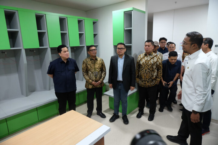 Doni Serang Ketum PSSI Tinjau Fasilitas Stadion Banten International Stadium 1