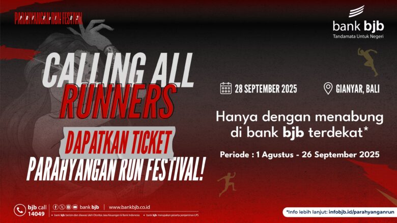 Parahyangan Run 2025 yang digelar Bank bjb siap menyambut masyarakat.