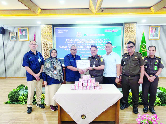 Jual Aset Koruptor, Kejari Cilegon Kembalikan Rp3,79 Miliar ke Kas Negara