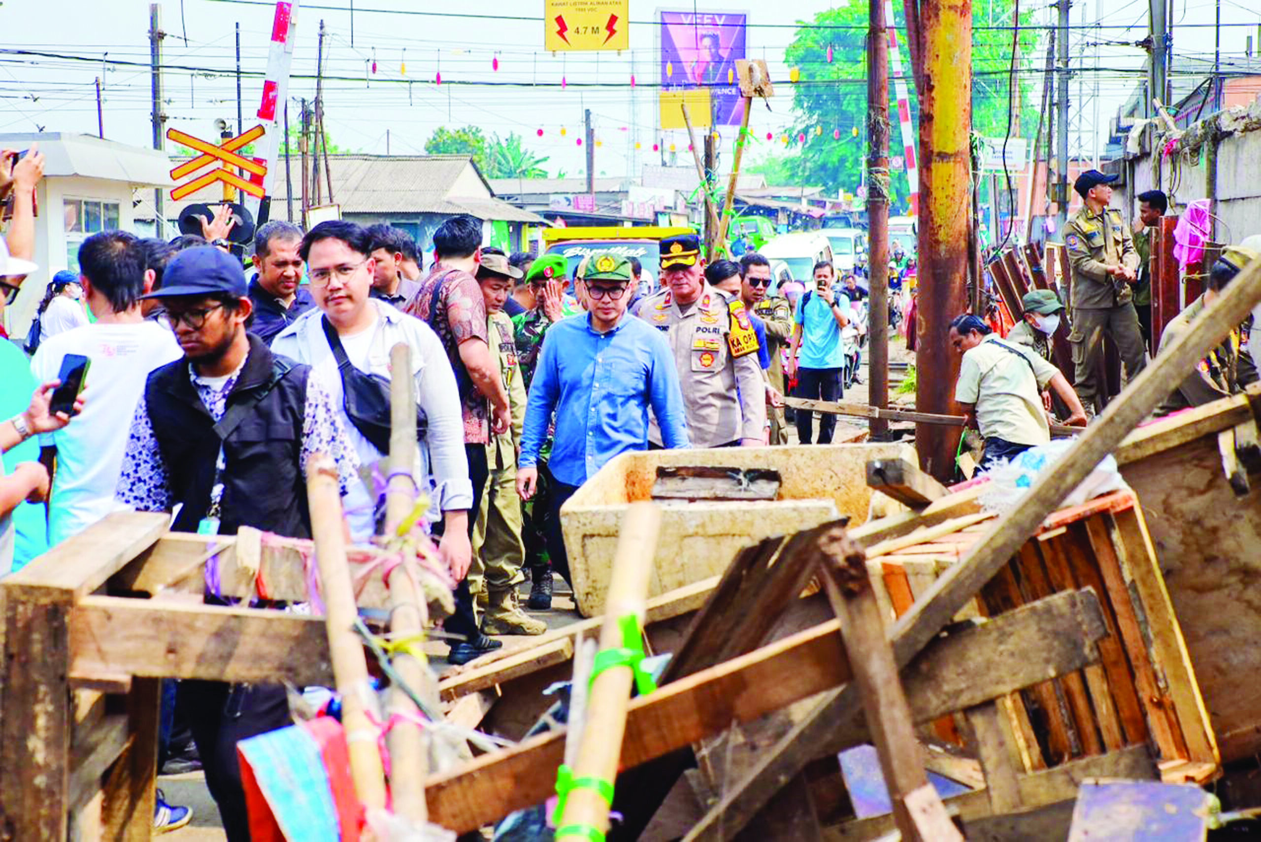Pimpin Penertiban Pedagang, Pilar Pastikan Pasar Serpong Terus Ditata