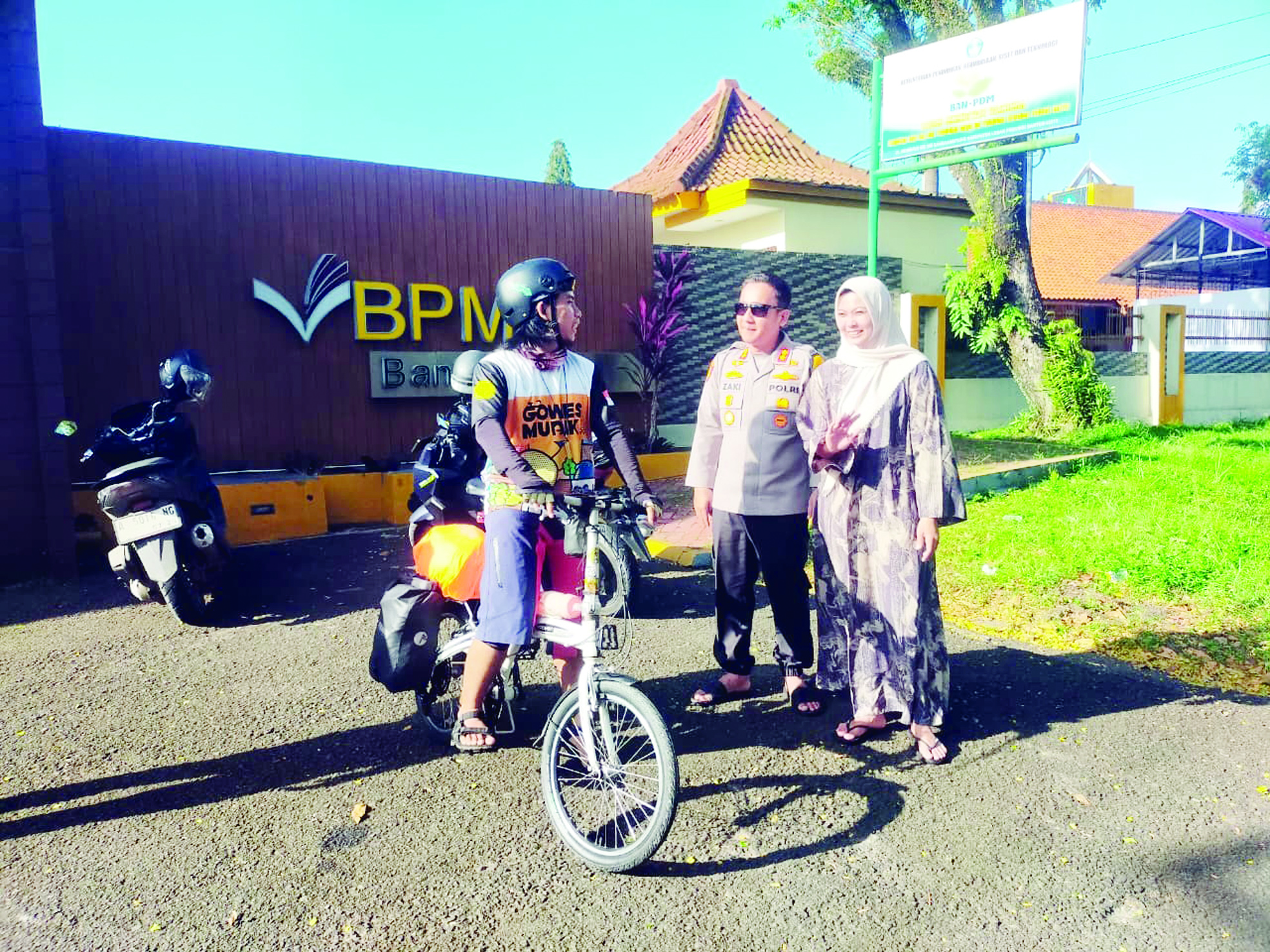 Jeni Mudik dari Rangkasbitung ke Pubalingga Pakai Sepeda