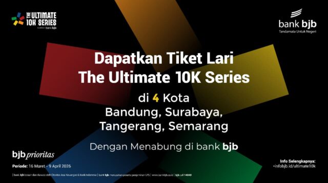 Tiket lari dengan menabung di Bank BJB. (Dok BJB)
