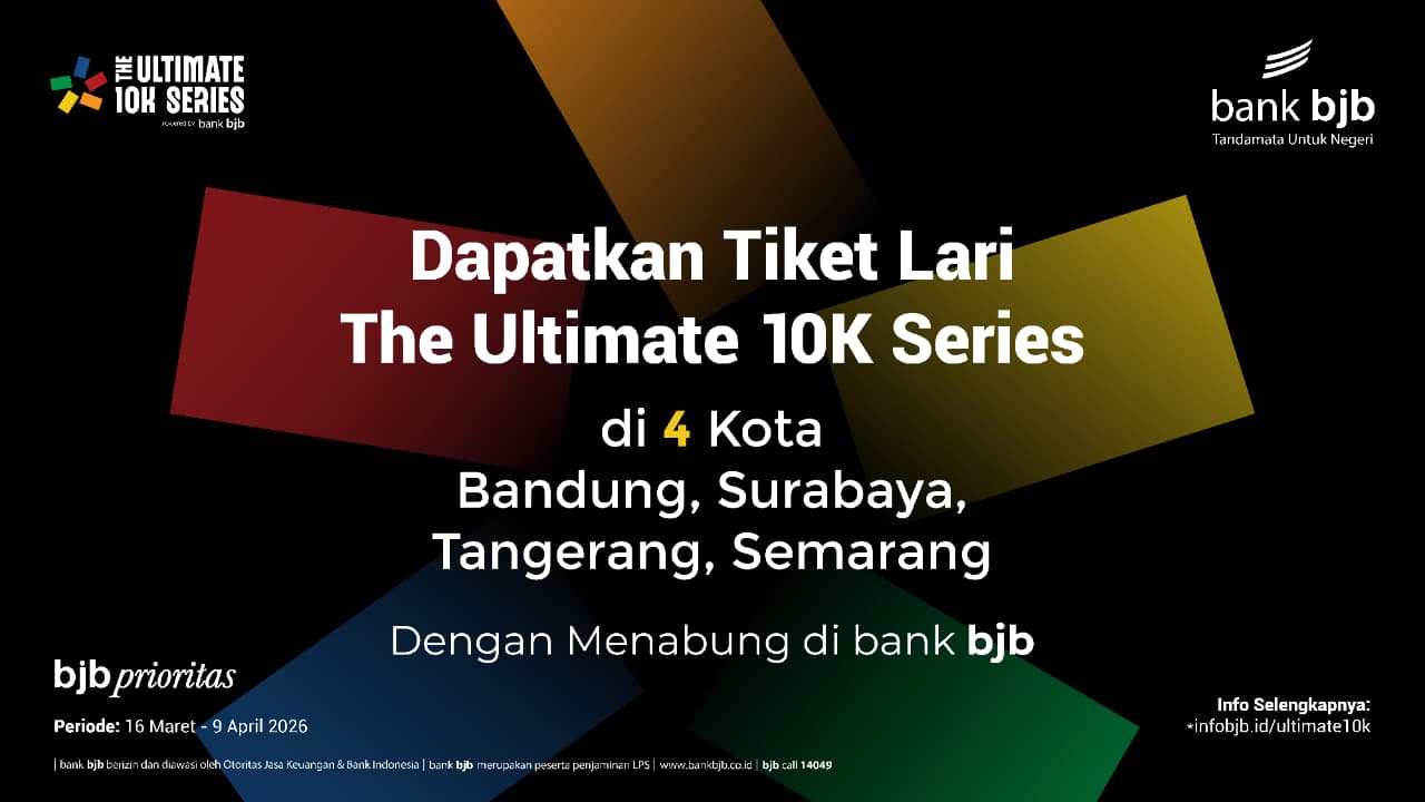 Tiket lari dengan menabung di Bank BJB. (Dok BJB)