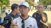 Kepala Dindikbud Kota Serang Ahmad Nuri saat diwawancarai wartawan di Kota Serang