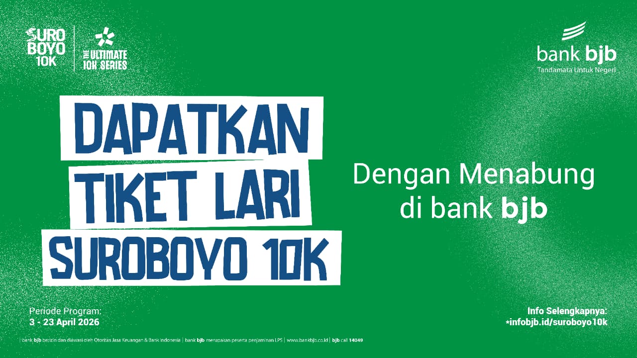 Tiket Suroboyo 10K. (Dokumentasi Bank BJB)