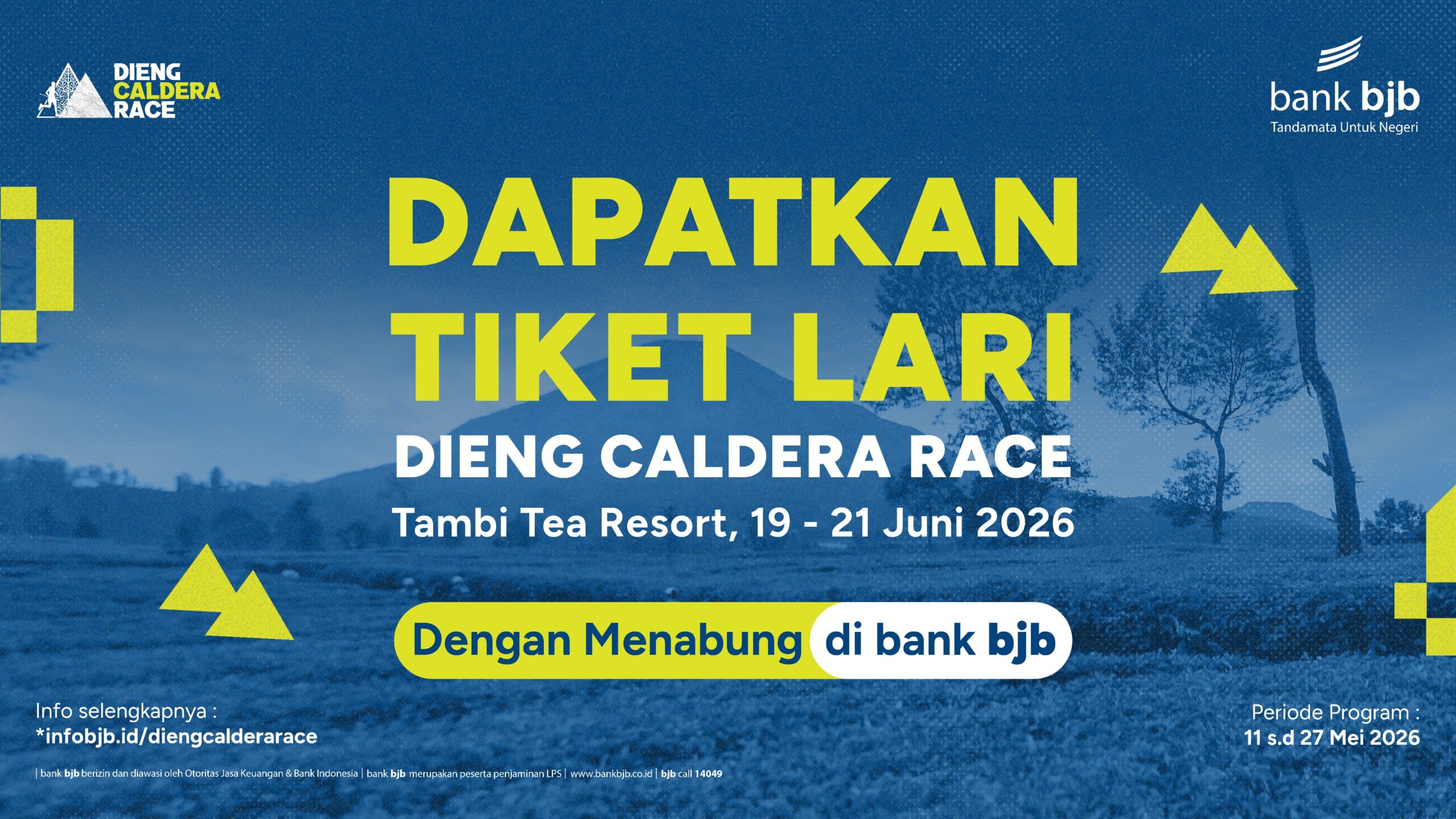 Tiket Dieng Caldera Race 2026.