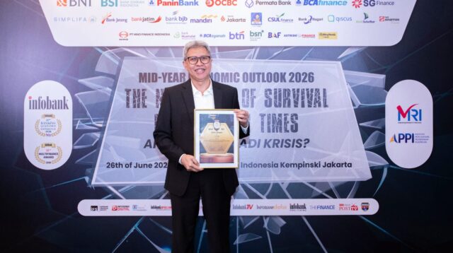Bank bjb kembali menorehkan prestasi membanggakan dengan meraih sejumlah penghargaan bergengsi dalam ajang 23rd INFOBANK-MRI Banking Service Excellence Appreciation 2026 yang diselengggarakan di Jakarta pada Jumat 26 Juni 2026. (Dokumentasi bank bjb)