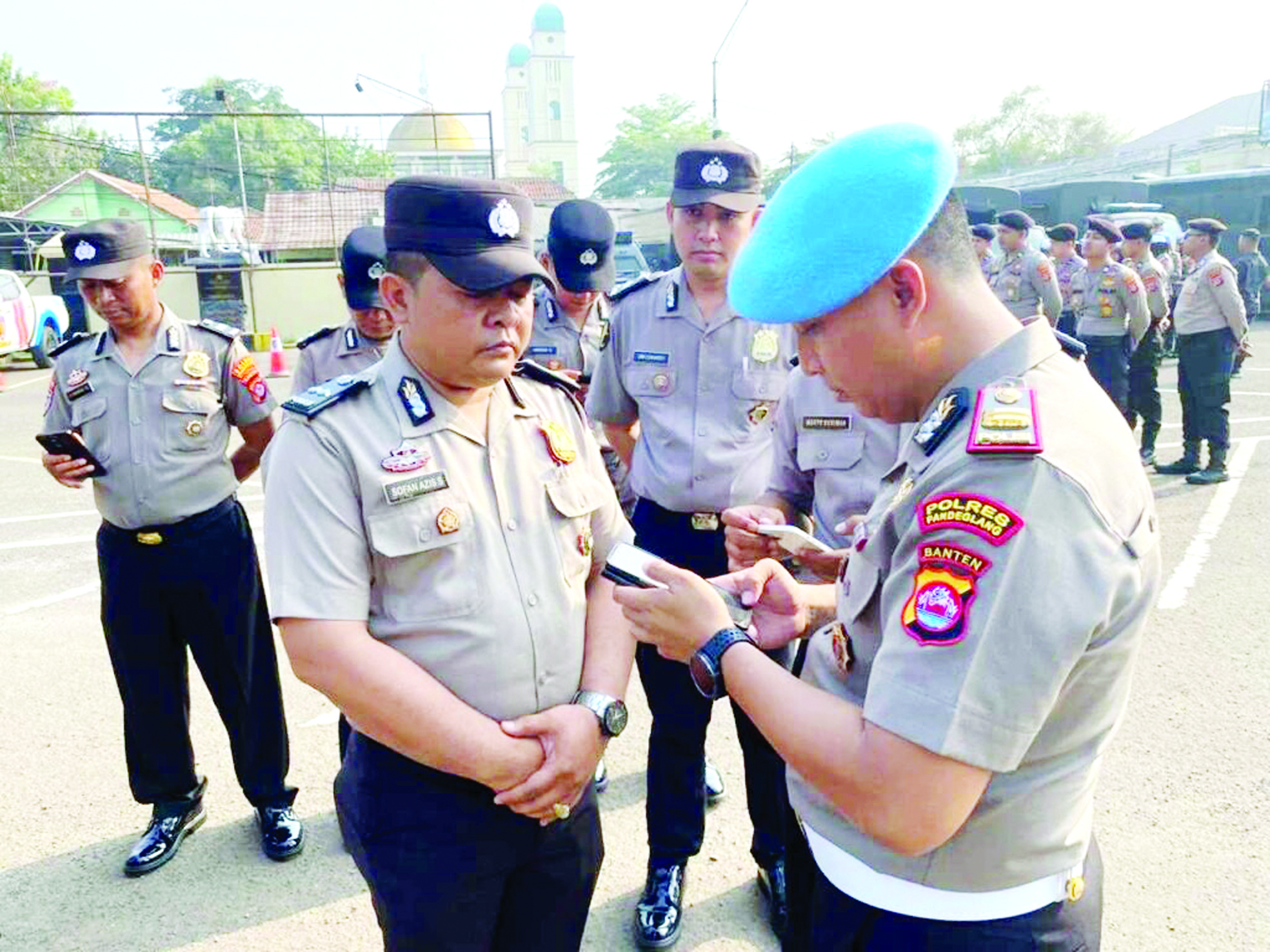 Cegah Judol, Wakapolres Periksa Hp Anggota
