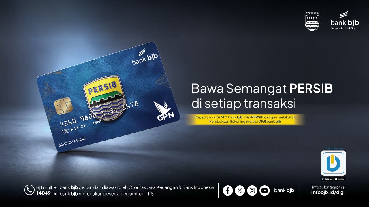 Kartu ATM bank bjb Edisi PERSIB