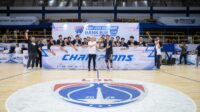 Liga Jasa Keuangan Bank BJB 2026 Penyerahan piala kepada juara Liga Jasa Keuangan Bank BJB 2026. (Dokumentasi Bank BJB)